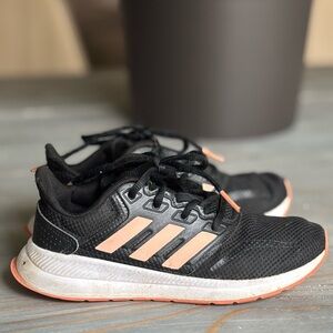 Adidas Kids Runfalcon black running shoes